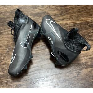 Nike Alpha Menace ELITE 3 Mid 3/4 Mens Football Cleat DM1792 Sz 13.5 Black/Grey